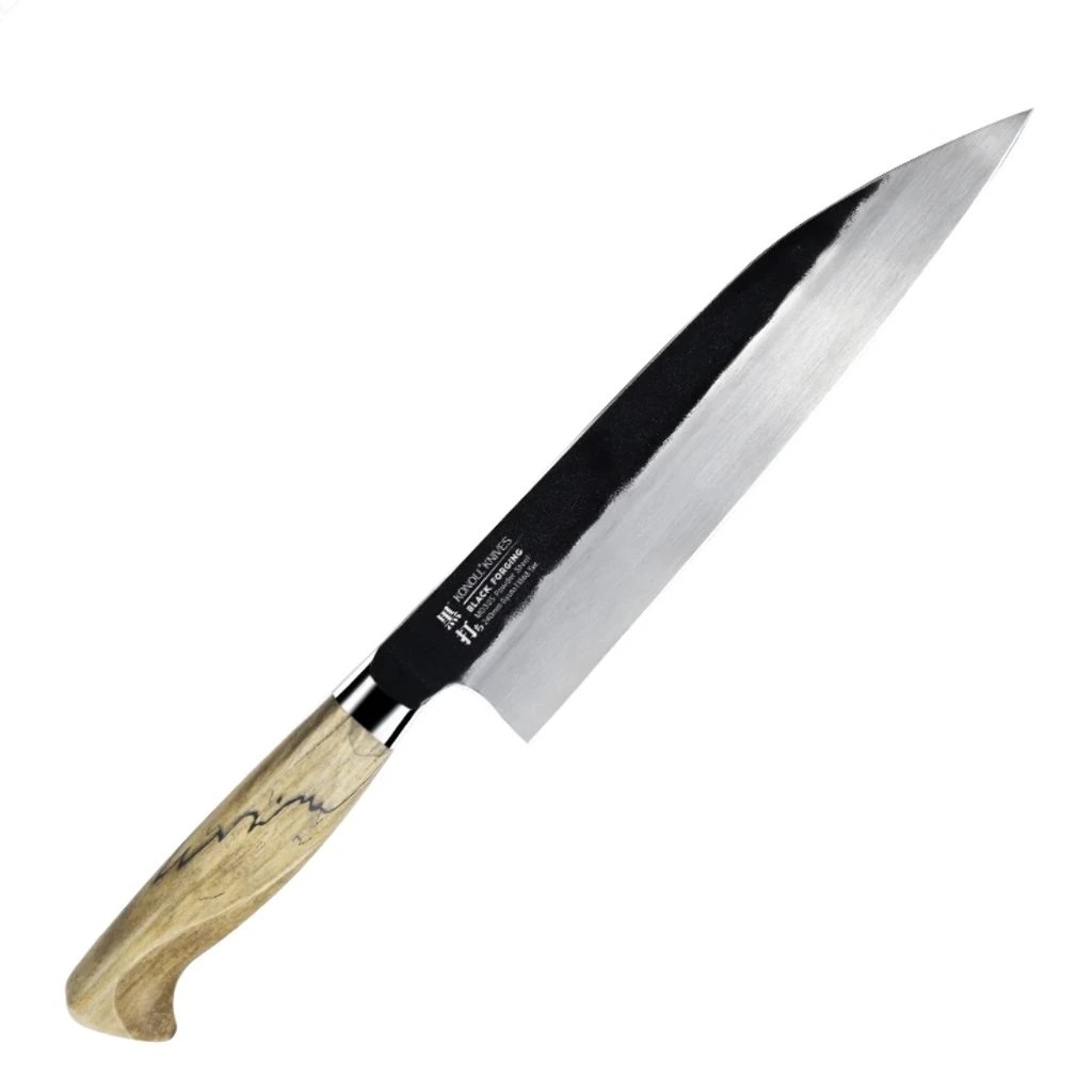 foto Kuchy�sk� n�� Chef/Gyuto 240 mm Konoll� Black Forging MD305